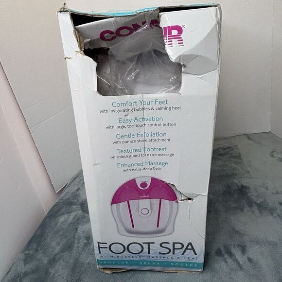 CONAIR FOOT SPA WITH BUBBLE, MASSAGE, & HEAT Open Box EXCELLENT CONDITION - Picture 5 of 7